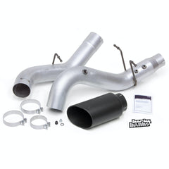 Banks Power 48996-B Monster Exhaust System; 5.0in.; S/S-Black Tip; 2017-2019 Silverado L5P