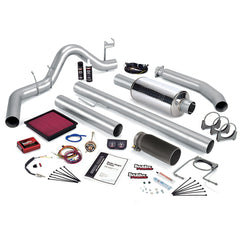 Banks Power 49364-B Stinger System; Single Exh; S/S-Black Tip-1998 Dodge 5.9L; Ext Cab