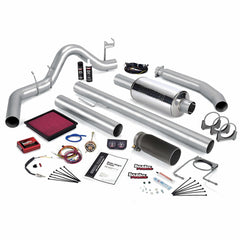 Banks Power 49370-B Stinger System; Single Exh; S/S-Black Tip-2001 Dodge 5.9L 235Hp; Ext Cab