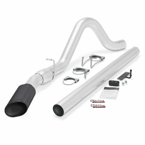 Banks Power 49781-B Monster Exhaust; Single; S/S-Black Tip-2008-10 Ford 6.4L; All W/B