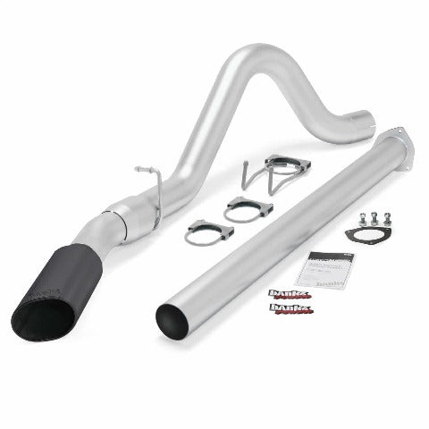 Banks Power 49788-B Monster Exhaust; Single; S/S-Black Tip-11-13 Ford 6.7L F250-350/2014 F-450-CCSB-