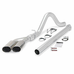 Banks Power 49789 Monster Exhaust; Sngl-Dual; S/S-Chrome Tips-11-13 Ford 6.7L F250-350/2014 F-450-