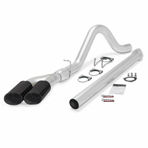 Banks Power 49789-B Monster Exhaust; Sngl-Dual; S/S-Black Tips-11-13 Ford 6.7L F250-350/2014 F-450 C