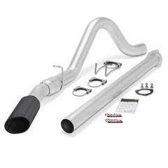 Banks Power 49792-B Monster Exhaust; Single; S/S-Black Tip-2015 Ford 6.7L F250-350-450-CCSB-CCLB; SR