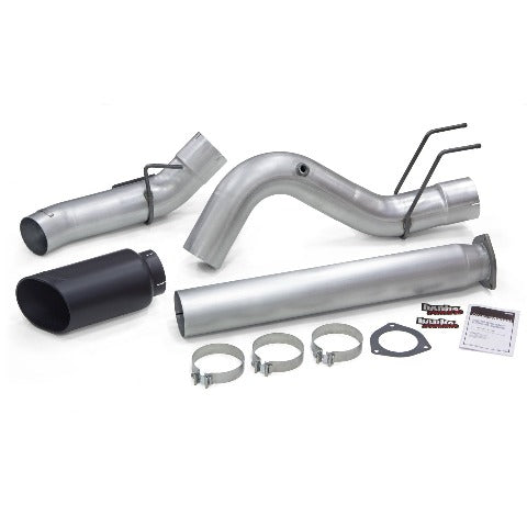 Banks Power 49795-B Monster Exhaust; 5.0in. 2017-2019 Ford 6.7L Exhaust; Black Tip