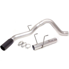 Banks Power 49796-B Monster Exhaust; 4.0in. Single; S/S-Black Tip-2014-18 Ram 6.7L; CCLB