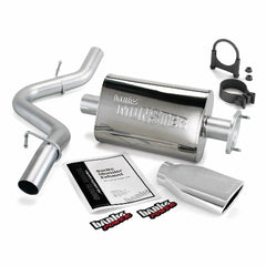 Banks Power 51313 Monster Exhaust System; S/S-Chrome Tip-2000-03 Jeep 2.5/4.0L; Wrangler; 2-Bolt C