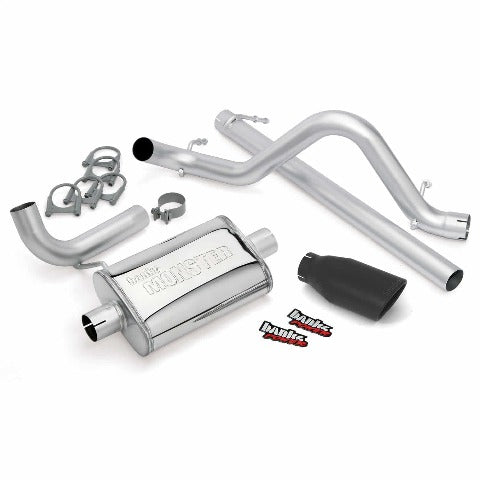Banks Power 51321-B Monster Exhaust System; S/S-Black Tip-07-11 Jeep 3.8L Wrangler-2Dr