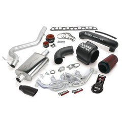 Banks Power 51335-B Powerpack System; Single Exh; S/S-Black Tip-2004-06 Jeep 4.0L Wrangler