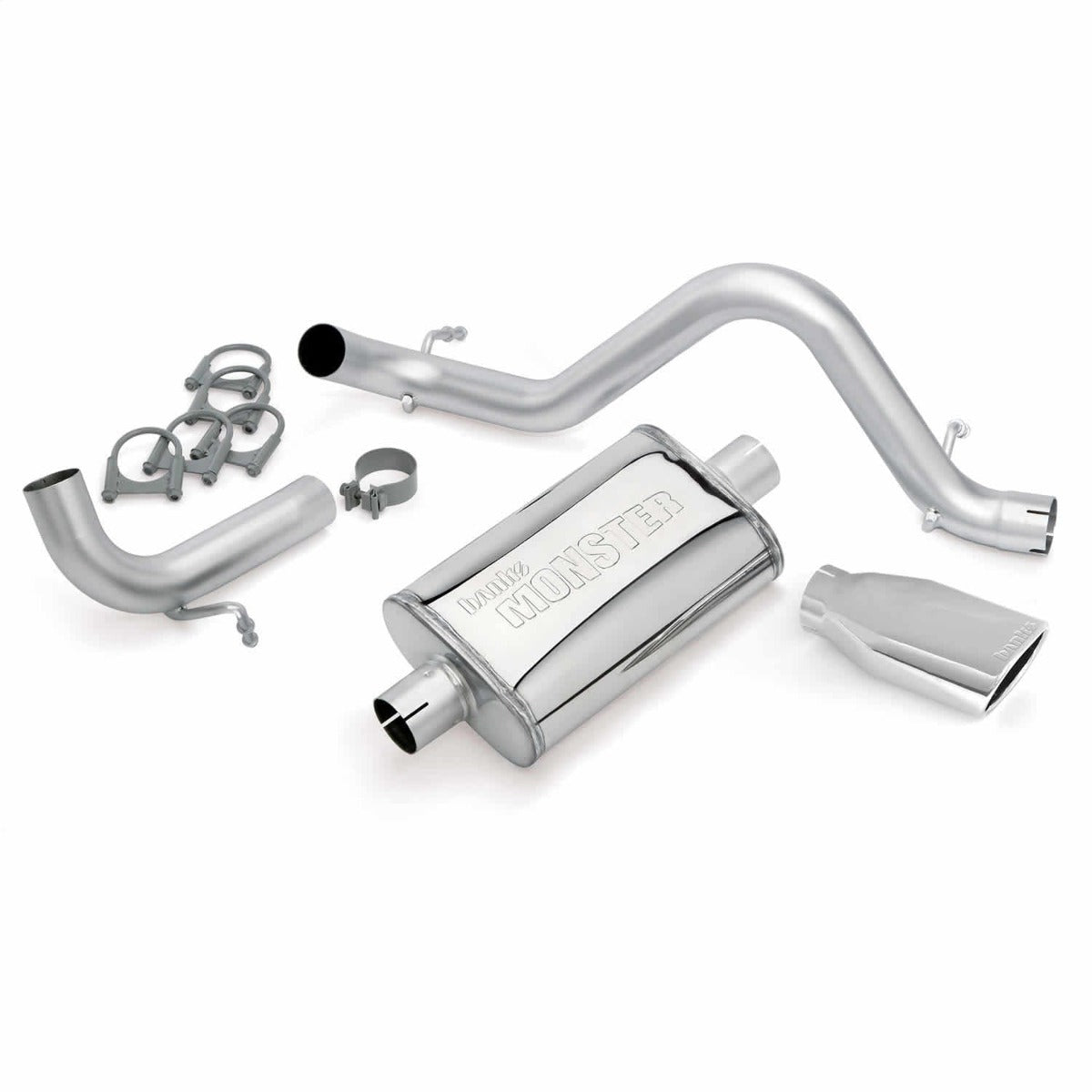 Banks Power 51342 Monster Exhaust System; S/S-Chrome Tip-2012-15 Jeep 3.6L Wrangler; All-2Dr