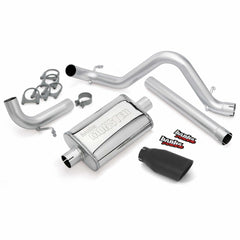 Banks Power 51343-B Monster Exhaust System; S/S-Black Tip-2012-15 Jeep 3.6L; Wrangler Unltd.-4Dr