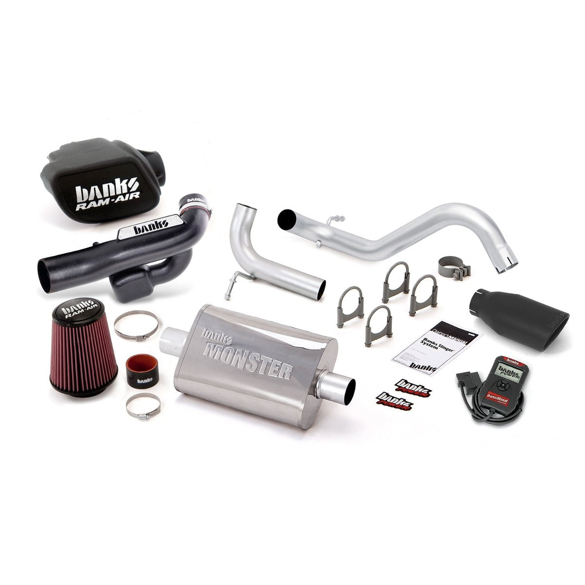 Banks Power 51348-B Stinger System (w/AutoMind); S/S-Black Tip-2012-14 Jeep 3.6L Wrangler; All-2Dr