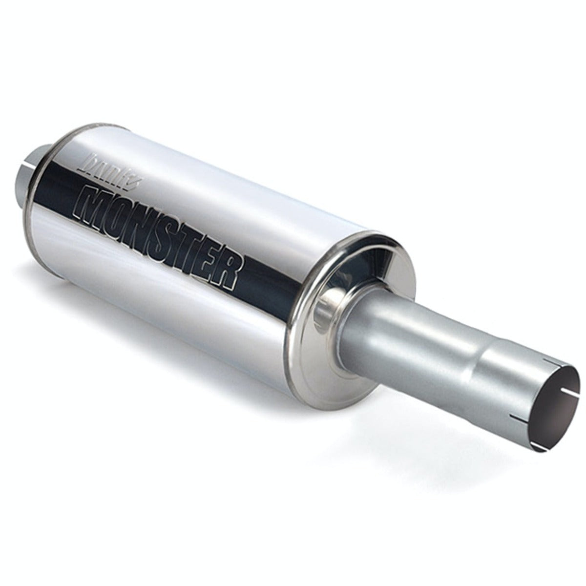 Banks Power 53801 Muffler; 4in. X 4in.; S/S-W/Ext-Various Applications
