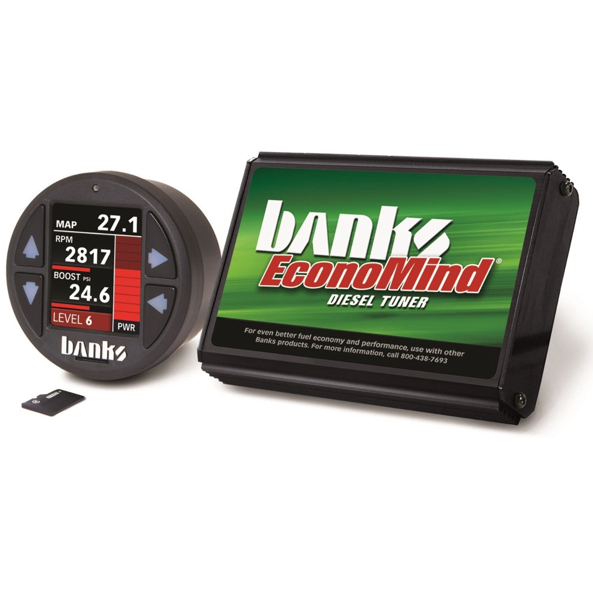 Banks Power 61441 Economind Diesel Tuner w/Banks iDash-1.8 DataMonster-2004-05 Chevy 6.6L; LLY