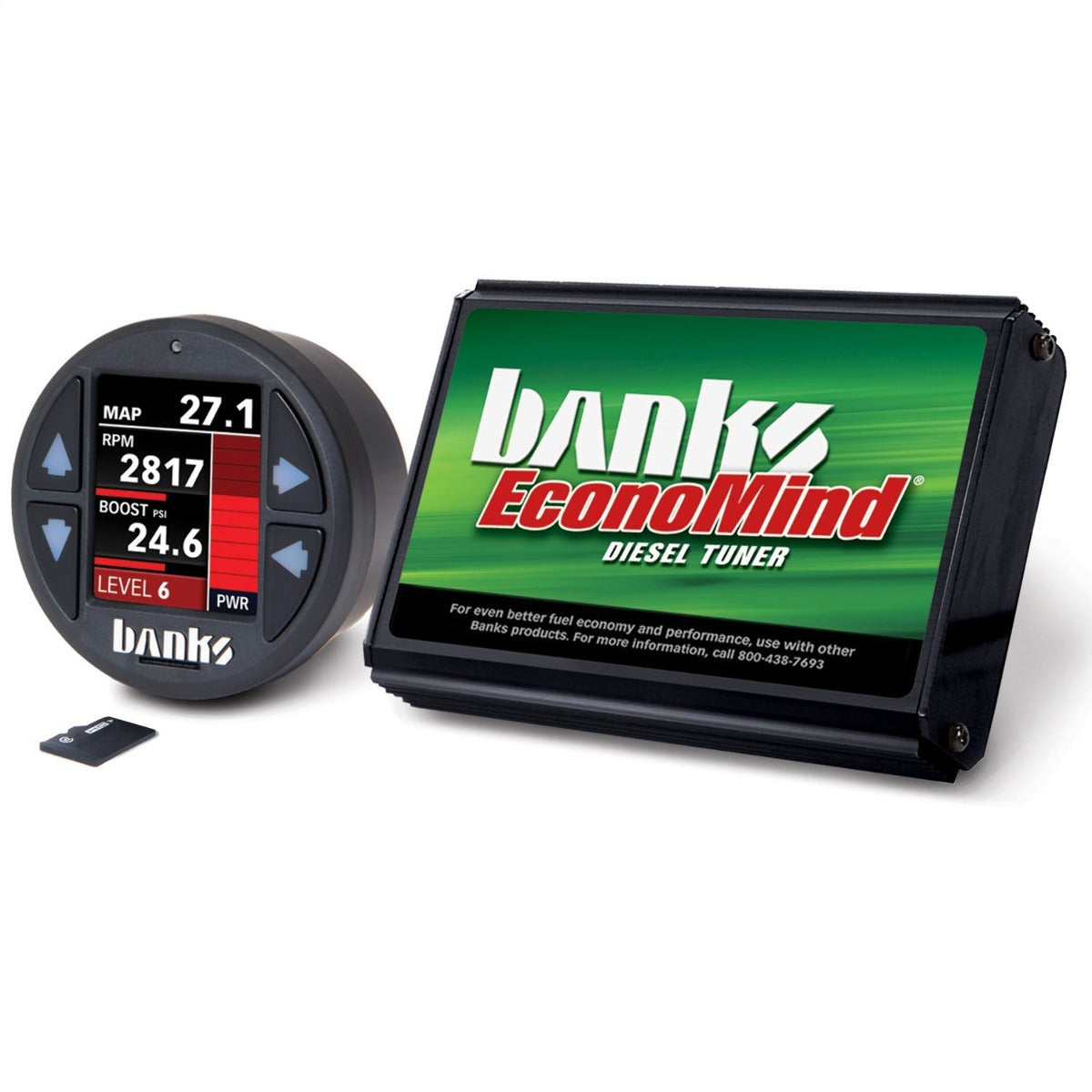 Banks Power 61445 Economind Diesel Tuner w/Banks iDash-1.8 DataMonster-2007-10 Chevy 6.6L; LMM