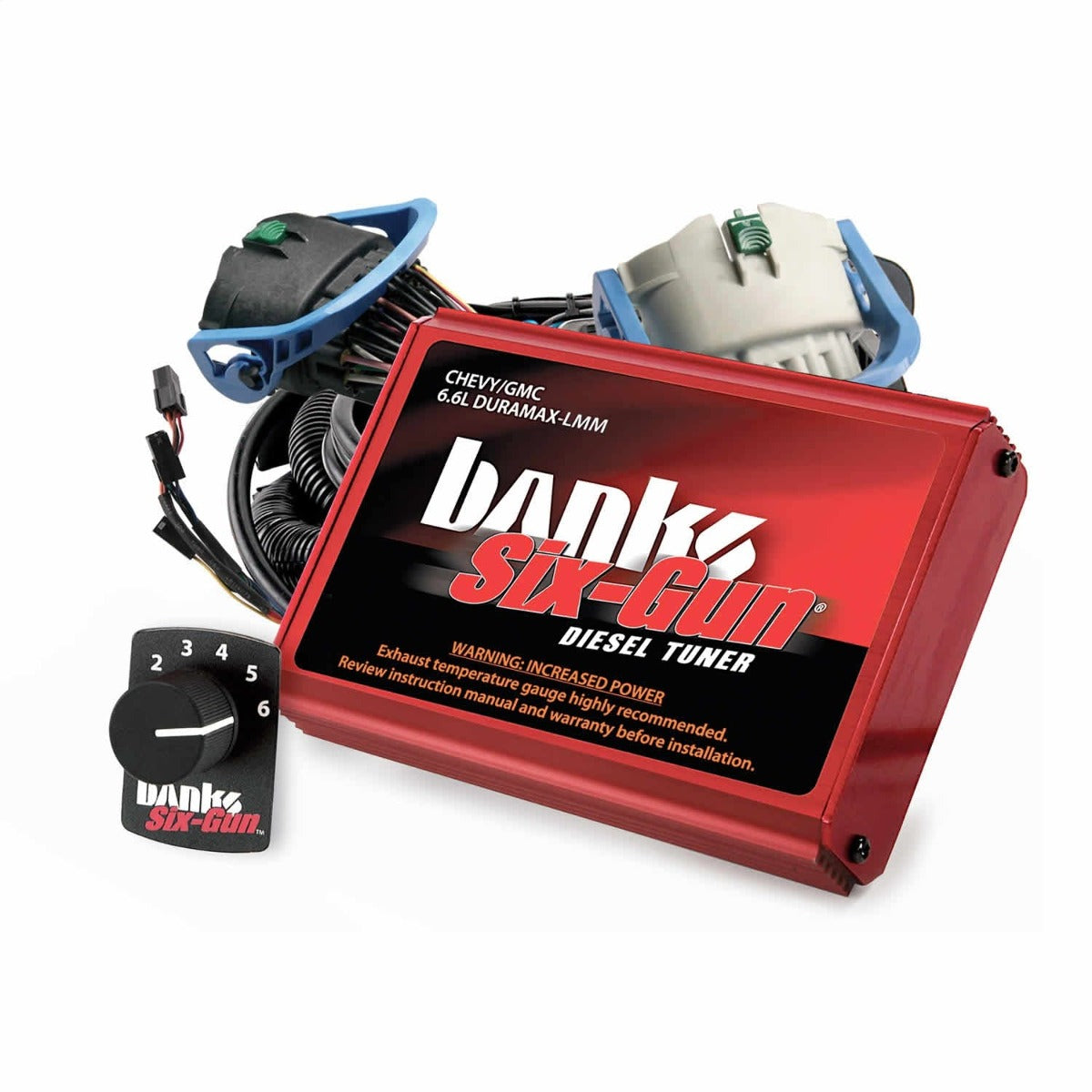 Banks Power 63887 Six-Gun Diesel Tuner; W/Switch-2007-10 Chevy 6.6L; LMM