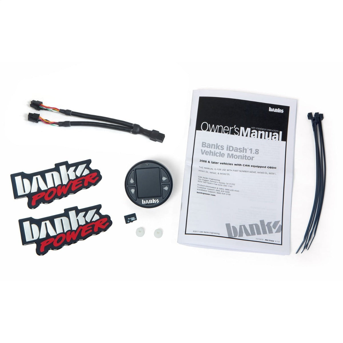 Banks Power 66762 iDash 1.8 DataMonster; Universal CAN; Gauge Expansion Kit