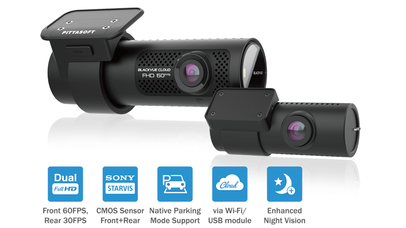 BLACKVUE Full HD 60FPS Cloud Dash Cam with STARVIS Image Sensor DR750X-2CH-Plus-32