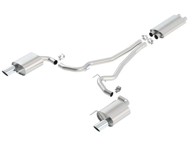 Borla 1014040 MUST GT (INCL. CONV.) 15-16 5.0L AT/MT RWD 2DR 2.50IN. EC-TYPE S RD RL AC SR TIP