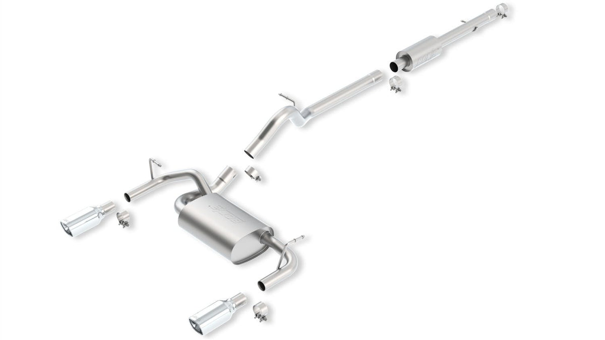 Borla 140459 WRAN 12-16 3.6L AT/MT 4WD 4DR S SQ RL AC SR 2.5in.; 2in. TIP 3.5in. X 3.28in. SQ