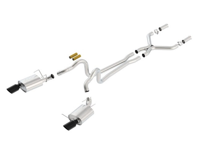 Borla 140516BC MUST GT 13-14 5.0L AT/MT RWD 2DR S RD RL AC SR ATAK 2.75IN.; TIP 4.5IN. RD X 10I