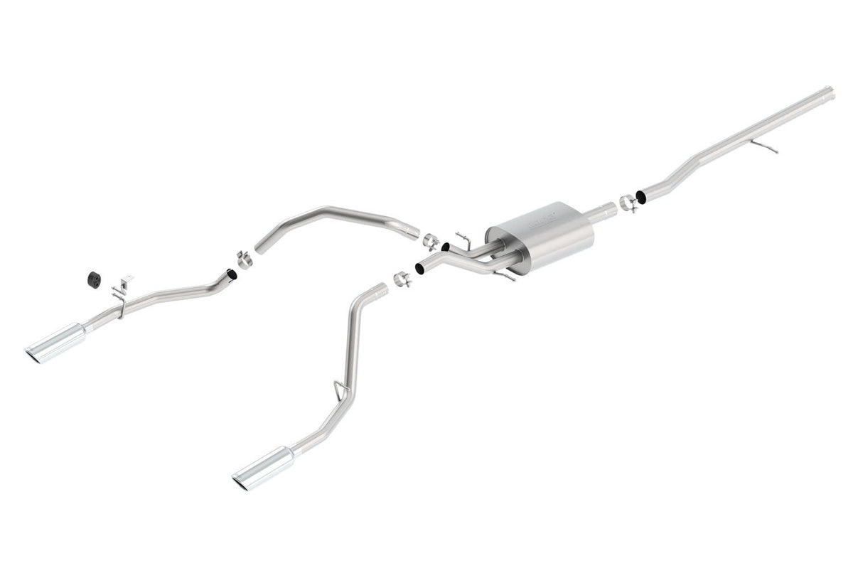 Borla 140536 SILV/SIERRA 1500 14-16 5.3L V8 AT/MT 2/4WD 4DR EC STD B (78.7IN.); CC SB (69.3IN