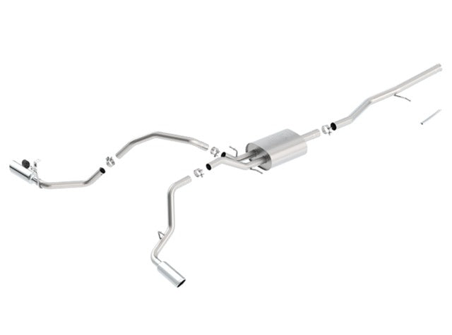 Borla 140549 SILV/SIERRA 1500 14-16 5.3L V8 AT/MT 2/4WD 4DR CC STD B (78.87IN.) WB 153.0IN.;