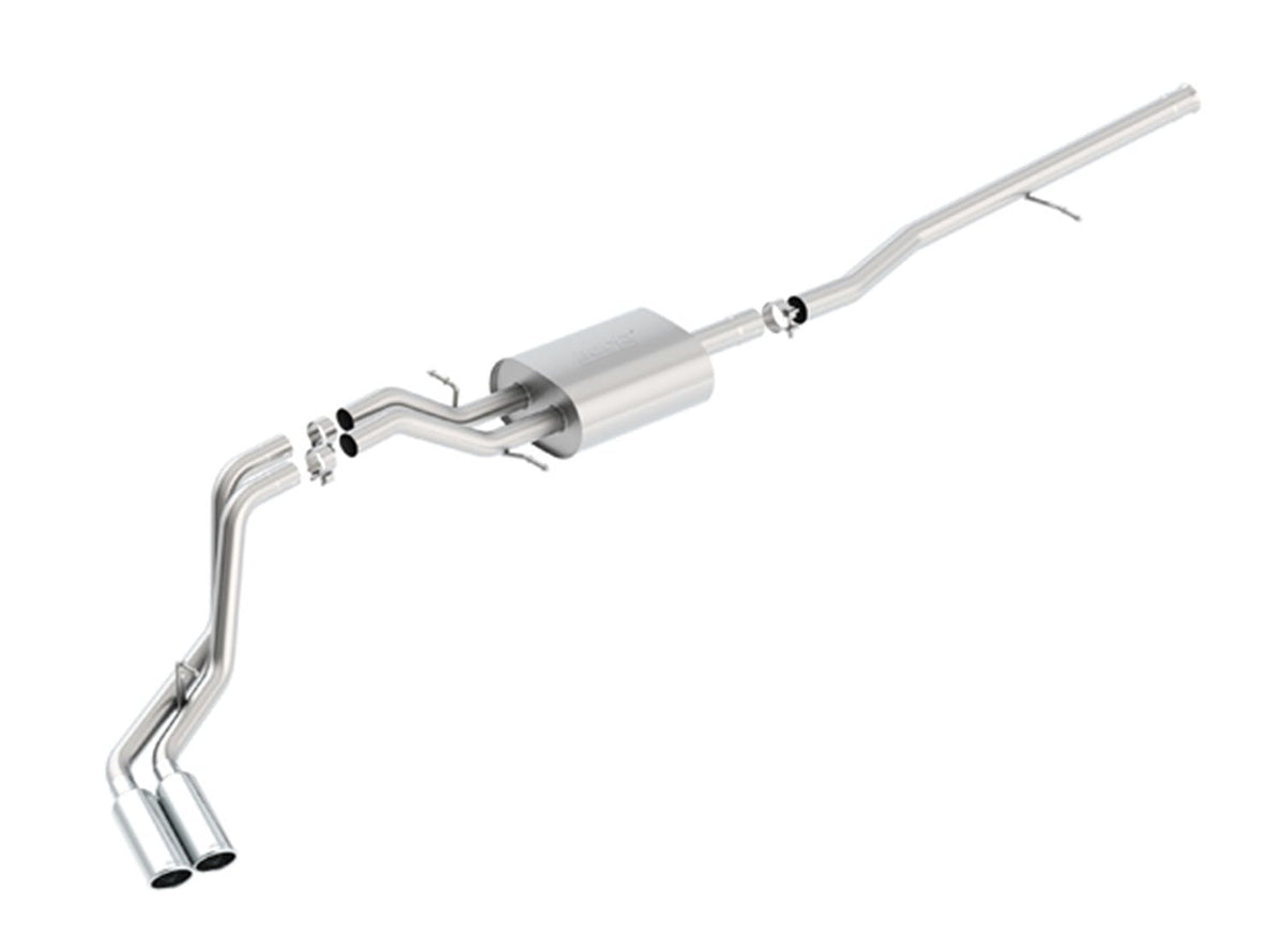 Borla 140550 SILV/SIERRA 1500 14-16 5.3L V8 AT/MT 2/4WD 4DR EC STD B (78.7IN.); CC SB (69.3IN