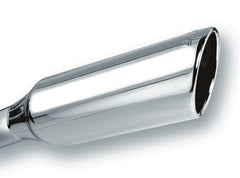 Borla 20245 TIP: 2.25in. INLET; 4in. ROUND ROLLED ANGLE CUT X 12in. EMBOSSED; WELD-ON; STYLE