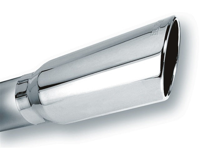 Borla 20249 TIP: 4in. INLET; 5in. ROUND ROLLED ANGLE CUT W/CLAMP(90123) X 14in.