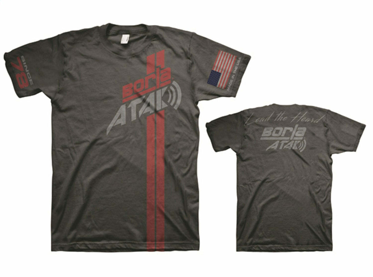 Borla 21562 Men's ATAK Charcoal T-Shirt - Small