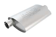Borla 400478 PRO-XS;2-1/4in.;2-1/4in.;14in.x9-1/2in.x4in.; OVAL CEN/OFF W/NOTCH