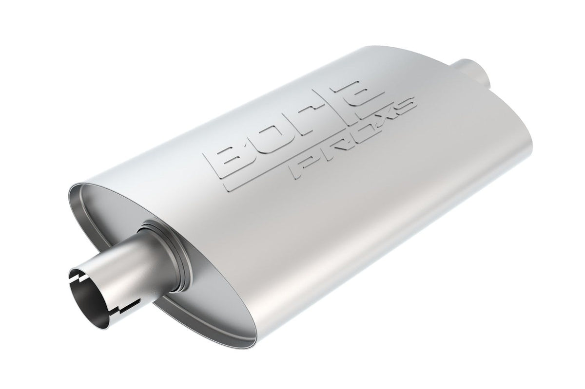 Borla 400494 PRO-XS;2in.;2in.;14in.x9-1/2in.x4in. OVAL CEN/CEN W/NOTCH