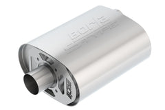 Borla 400855 CRATEMUFFLER?; OFFSET IN/CENTER OUT 2.50IN. S-TYPE FOR COYOTE 5.0L