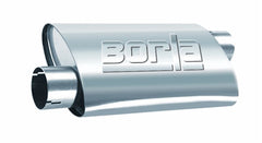 Borla 40358 PRO-XS;2-1/2in.;2-1/2in.;14in.x9-1/2in.x4in. OVAL CEN/OFF W/O NOTCH
