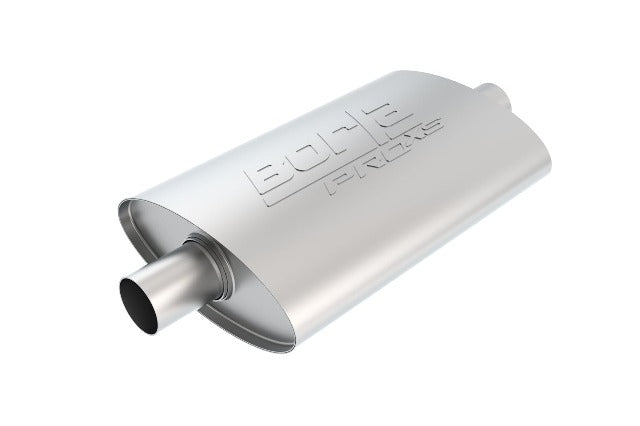 Borla 40363 PRO-XS;2-1/4in.;2-1/4in.;14in.x9-1/2in.x4in. OVAL CEN/CEN W/O NOTCH