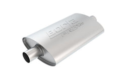 Borla 40363 PRO-XS;2-1/4in.;2-1/4in.;14in.x9-1/2in.x4in. OVAL CEN/CEN W/O NOTCH