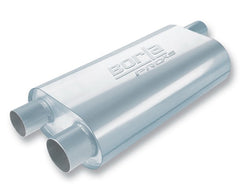 Borla 40474 MUFFLER ;3in.;2.5in. 19in.x10.25in.x5.5in. OVAL TRANSVERSE. W/O NOTCH