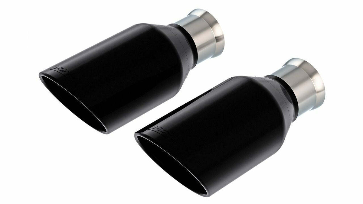 Borla 1500 TRX 2021-2023 Tip Kit Single Round Rolled Edge Angle-Cut Black Chrome
