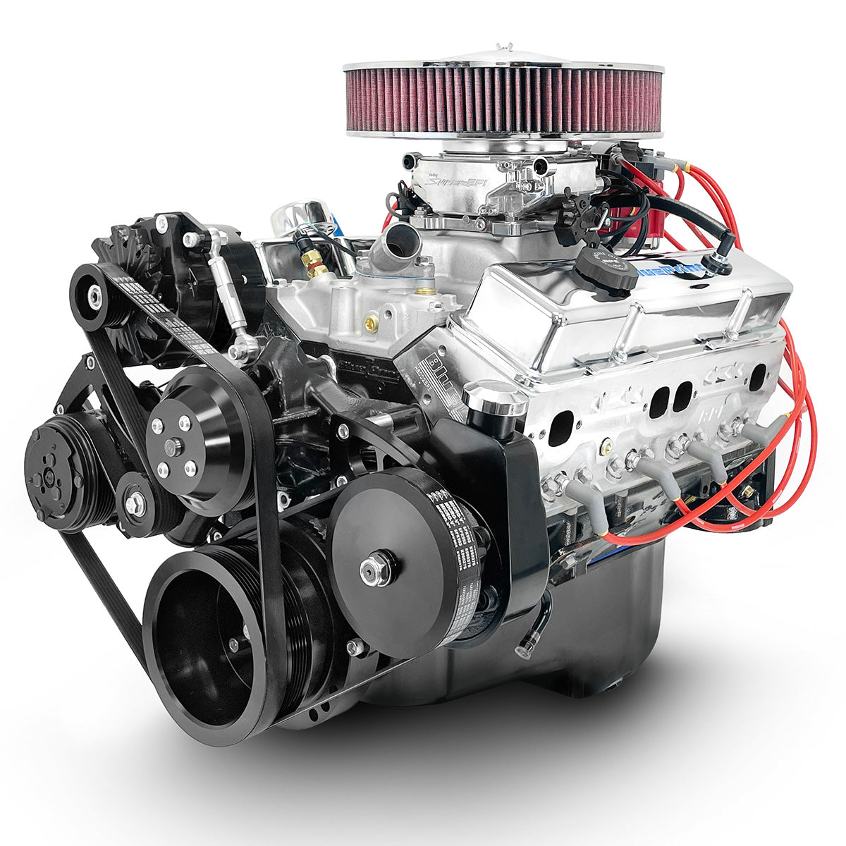 BluePrint Engines 350 ci Small Block GM style drop in ready Engine - dressed longblock w/ EFI BP350CTFK