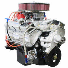BluePrint Engines 350 ci Small Block GM style drop in ready Engine - dressed Long Block w/ carb BP350CTCD