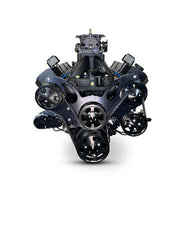 BluePrint Engines Blackout 632 ci Big Block GM Pro Series Engine - Dressed Long Block w/ carb and Black pulley kit  PS6320CTCKB