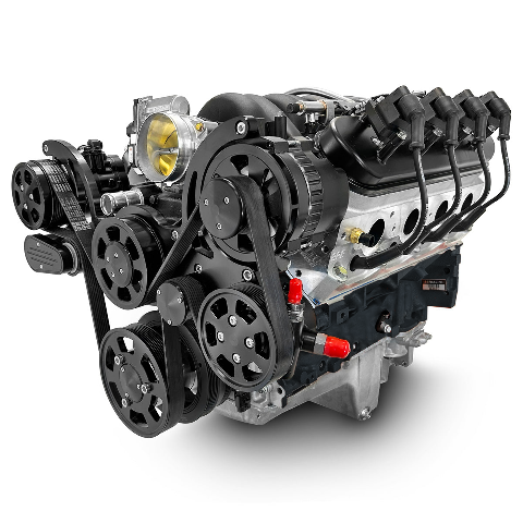 Dressed Engine Module BluePrint Engines 376ci GM LS ProSeries Dressed Engine w/ EFI: SKU ...