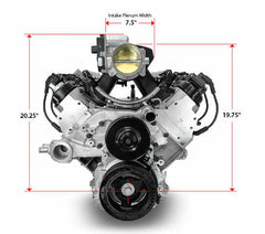 BluePrint Engines 376 ci GM LS style proseries dressed engine with efi PSLS37650CTF