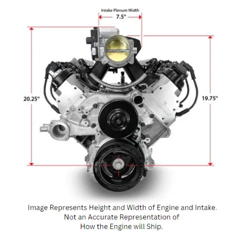 BluePrint Engines 376 ci GM LS style proseries dressed engine with efi PSLS3765CTFK