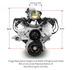 BluePrint Engines 376 ci GM LS style proseries dressed engine with efi PSLS3765CTFK