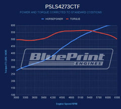 BluePrint Engines 427 ci GM LS style proseries dressed engine with efi PSLS4273CTF
