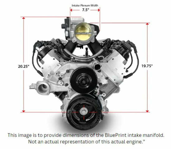 BluePrint Engines 427 ci GM LS style proseries dressed engine with efi PSLS4275CTFK