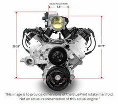 BluePrint Engines 427 ci GM LS style proseries dressed engine with efi PSLS4275CTFKB