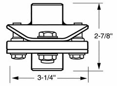 Borgeson Steering Coupler OEM Rag Joint Style 3/4DD X 13/16-36 054940